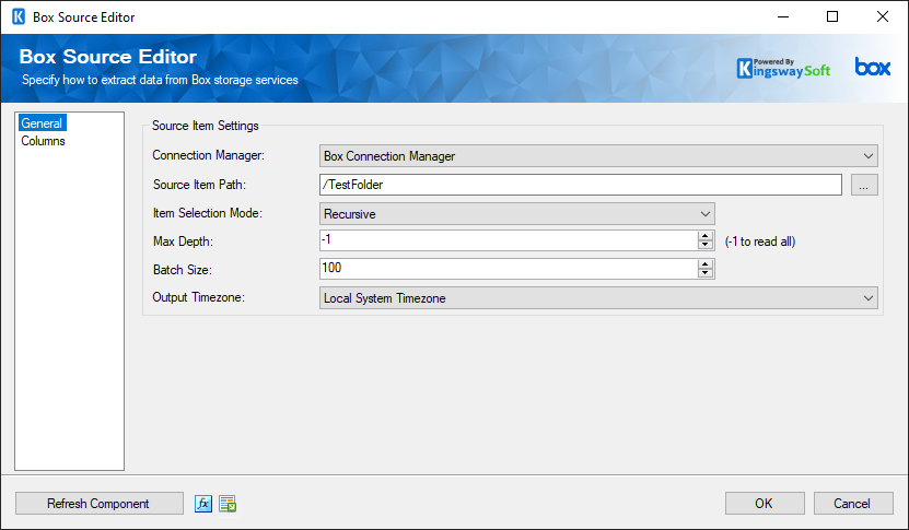SSIS Box Source Component